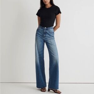 Madewell Curvy Superwide-Leg Jeans - Fannin Wash (26)